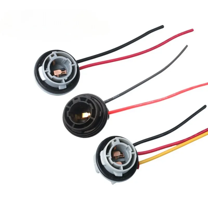 2Pcs Bulb Socket Adapter Base, 1156 BA15S/BAU15S 1157 BAY15D Lamp Connector, Auto Turn Signal Light Accessory
