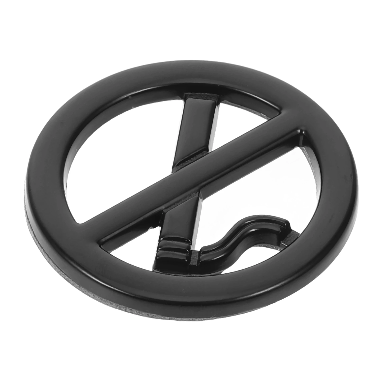 No Smoking Metal Labels 3D Decals for Vehicles Self Adhesive Car Stickers Signs Metal Construction Easy Install