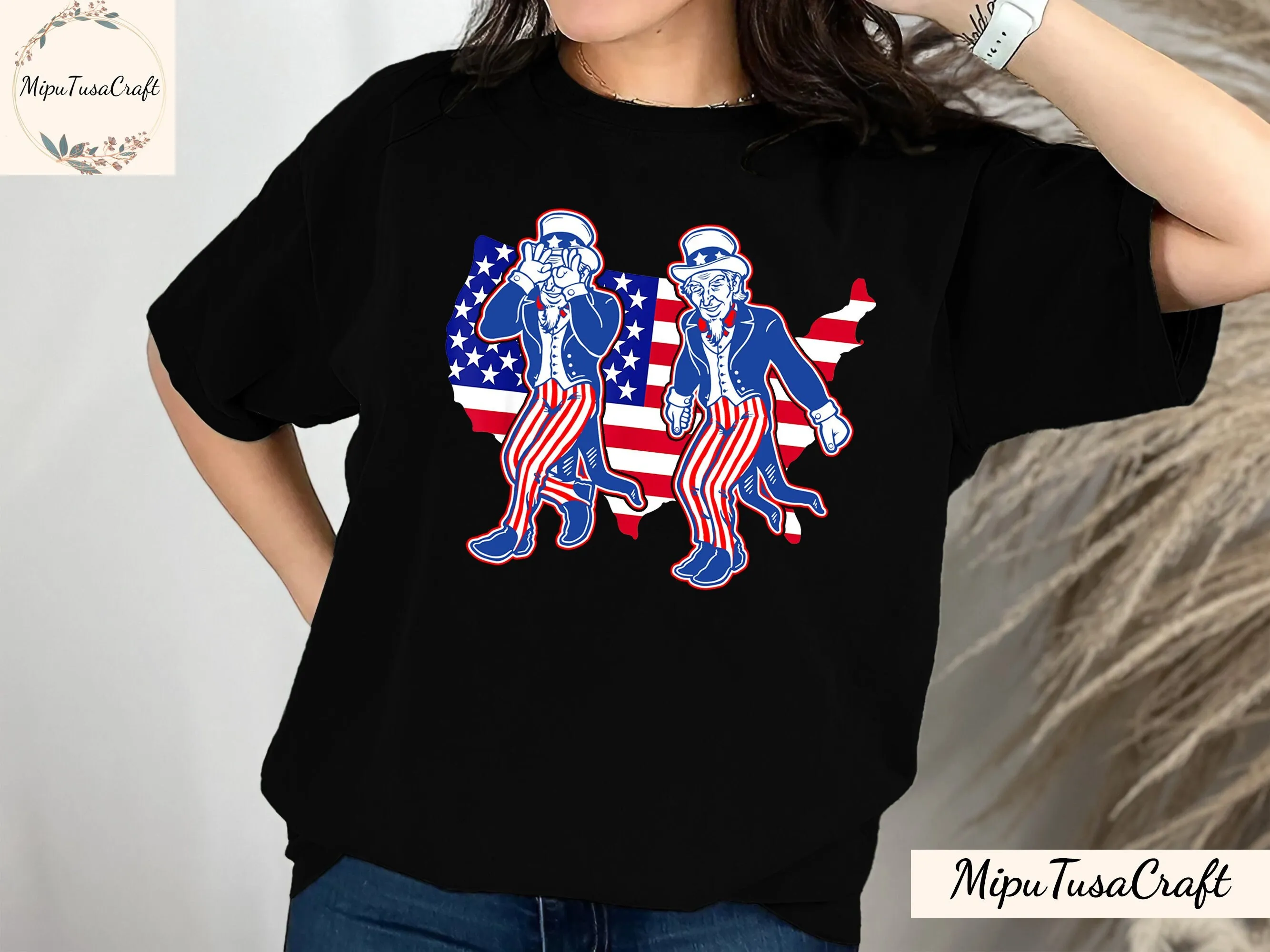 Uncle Sam Griddy Dance 4Th Of July Usa Map Flag Patriotic T Shirt Independence Day Sweat