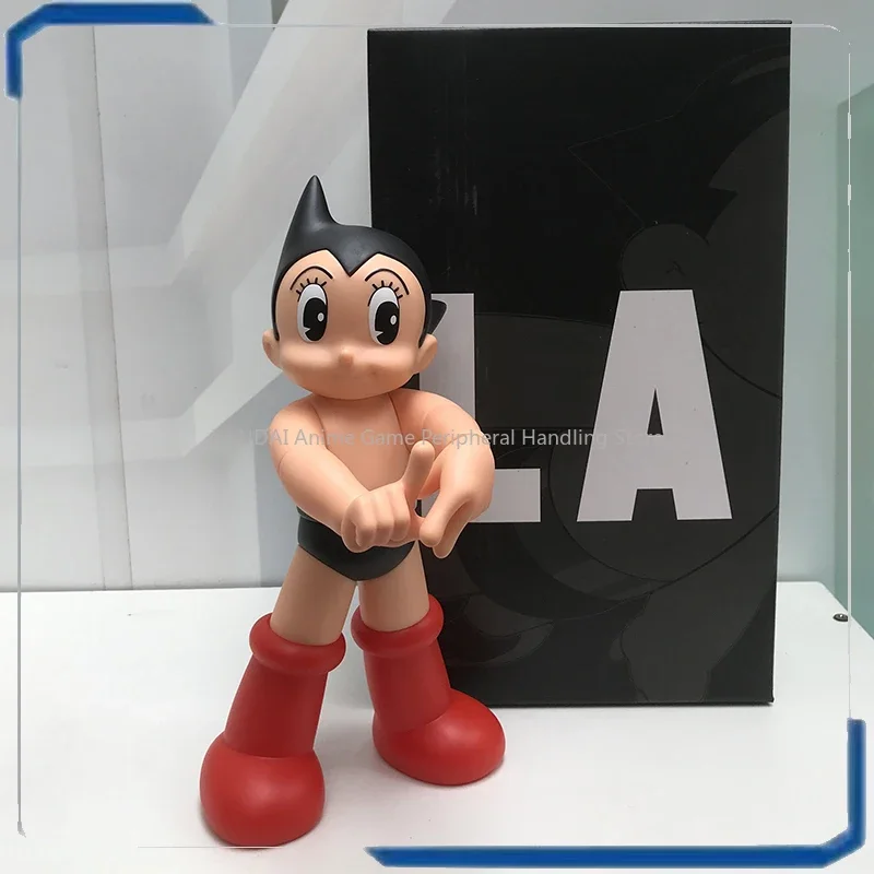 Astro Boy Super Atom Large Iron Pill Hooded Atomic Animation Soft Glue Collection Toy Figure, Ornement pour la maison, Cadeau d'anniversaire, 26 cm