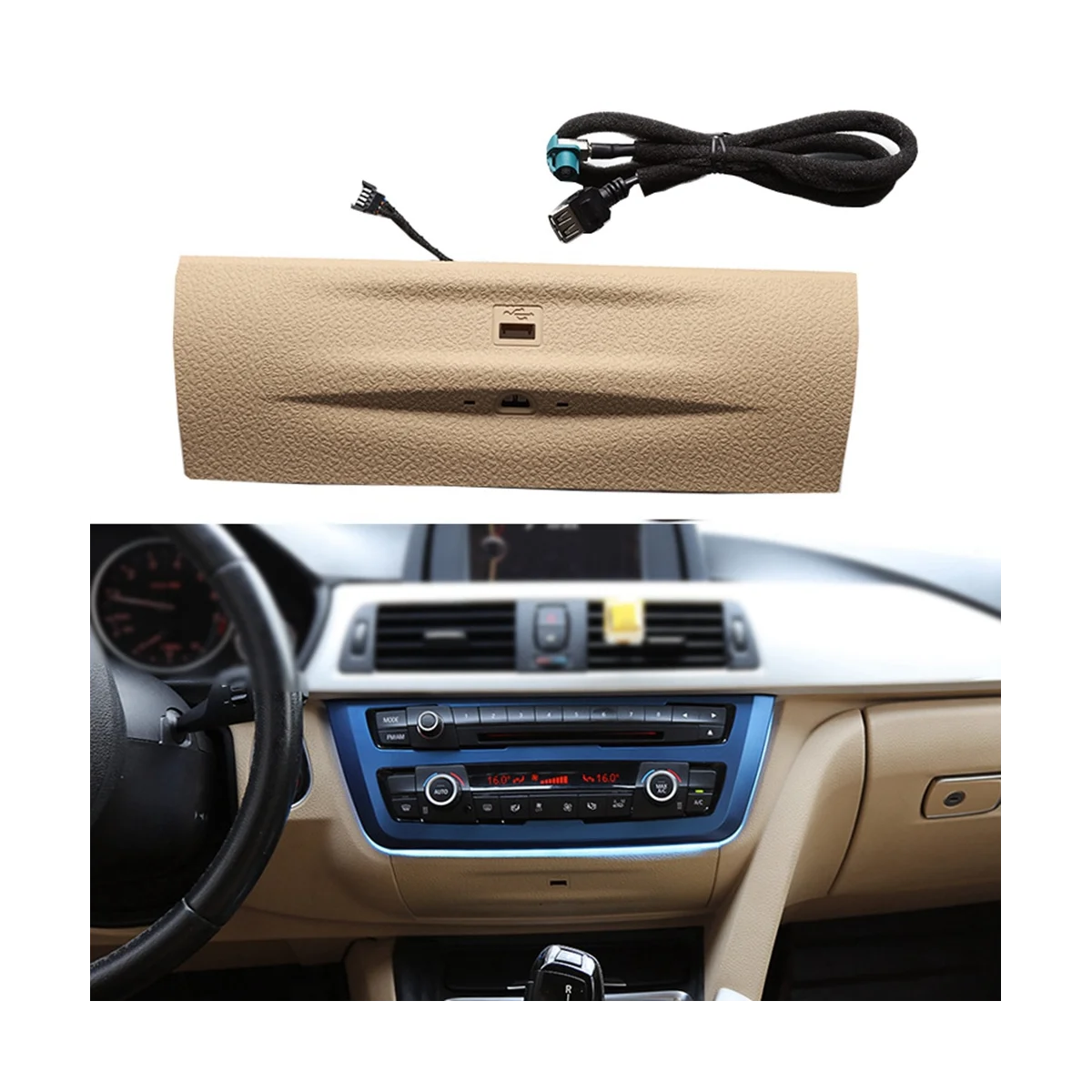 

Beige Car Atmoshpere Lamp 9 Color Dashboard Cover for 3 /GT/4-Series F30 F32 F34 F36