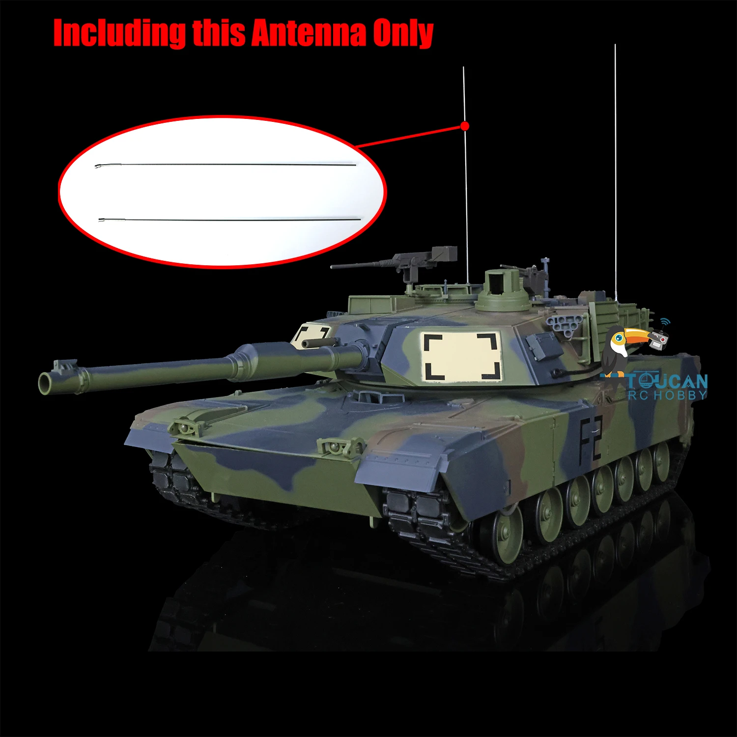 Heng Long Common Parts Antenna Spare for 1/16 RC Tank German Tiger I USA M4A3 Sherman Remote Control Model Only the Antenna