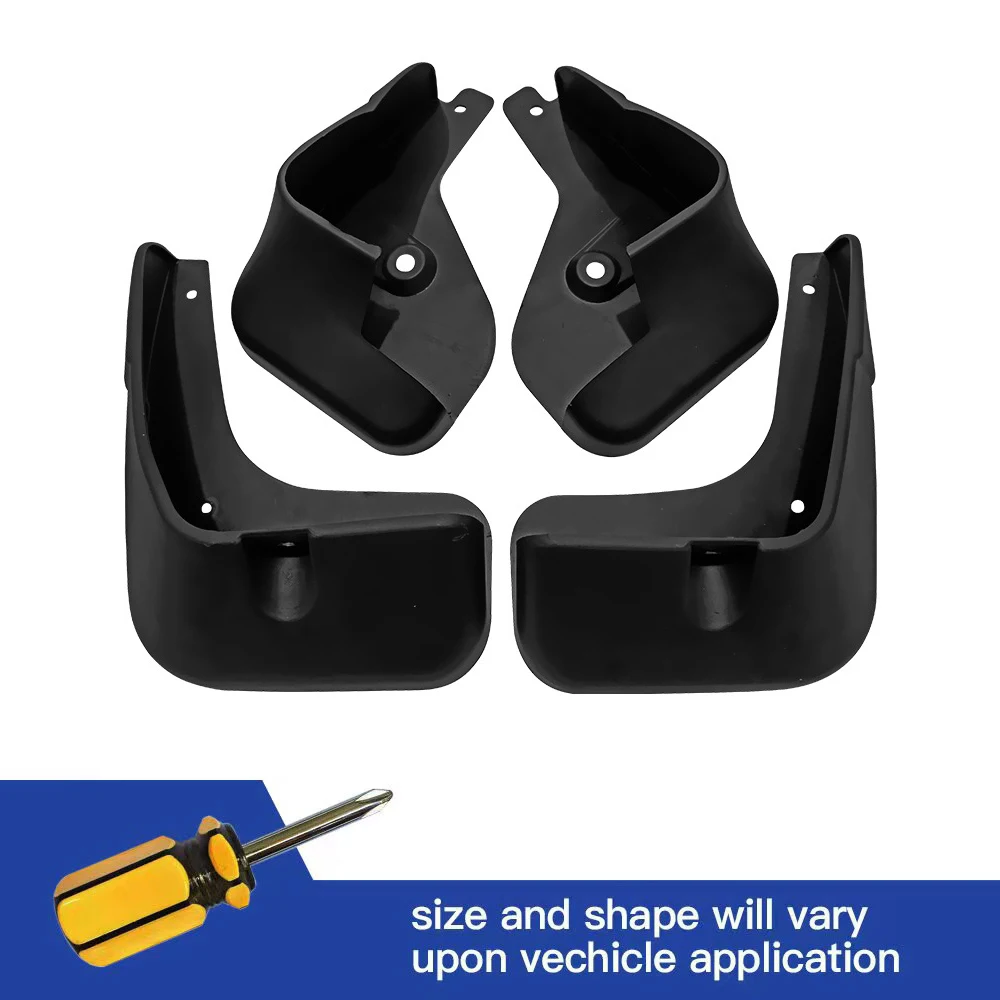 

4Pcs Front & Rear Mud Flaps Splash Guards Mudguards Black Fit For Nissan SYLPHY Sentra 2009 2010 2011