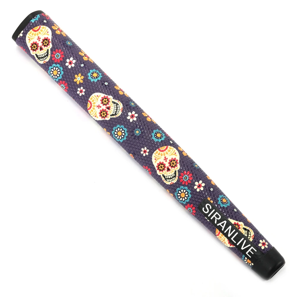 DÍA DE LOS MUERTOS PU Synthetic Leather Tiger Strips Pattern Golf Putter grip