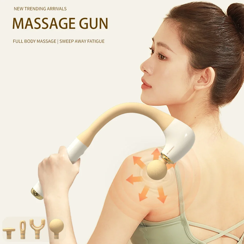 

-for HZ-JMQ-8 High Quality Power Plug Hand Held Vibration Percussion Intelligent Body Massage Gun Hammer with 4 Massage Heads
