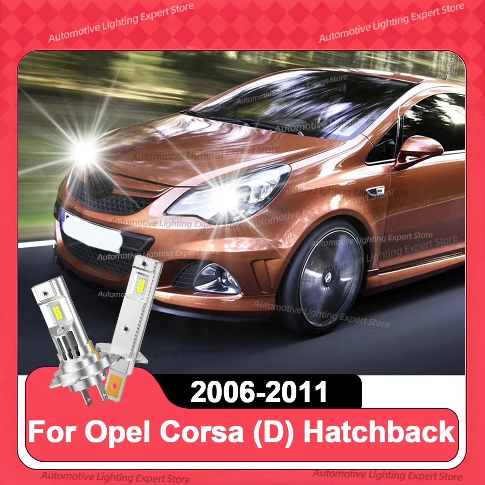 2/4 قطعة 30000LM LED لمبات المصباح توربو مروحة لأوبل كورسا D هاتشباك 2006-2011 2007 2008 2009 2010 #1