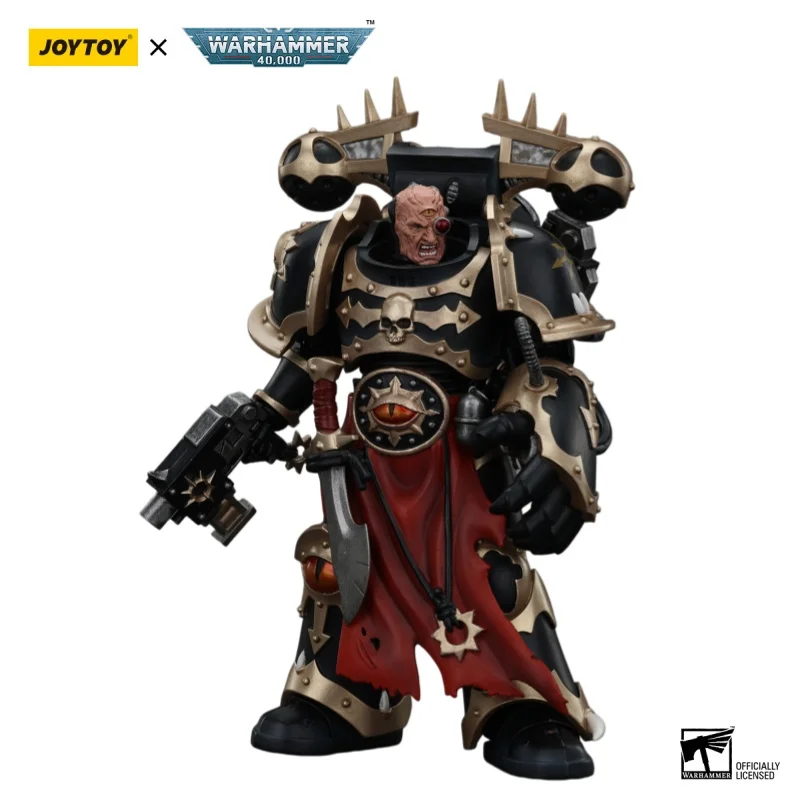 

JOYTOY Warhammer 40000/40k Chaos Space Marines Black Legion Chosen with Bolt Pistol and Power Fist Action Figure Doll Model