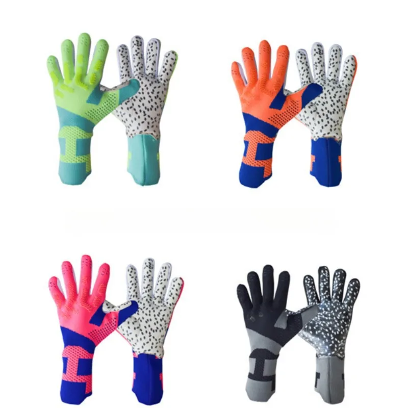 Football Gloves Youth Adult Goalkeeper Gloves Latex Wear-resistant Non-slip Goalkeeper Training Game Dedicated