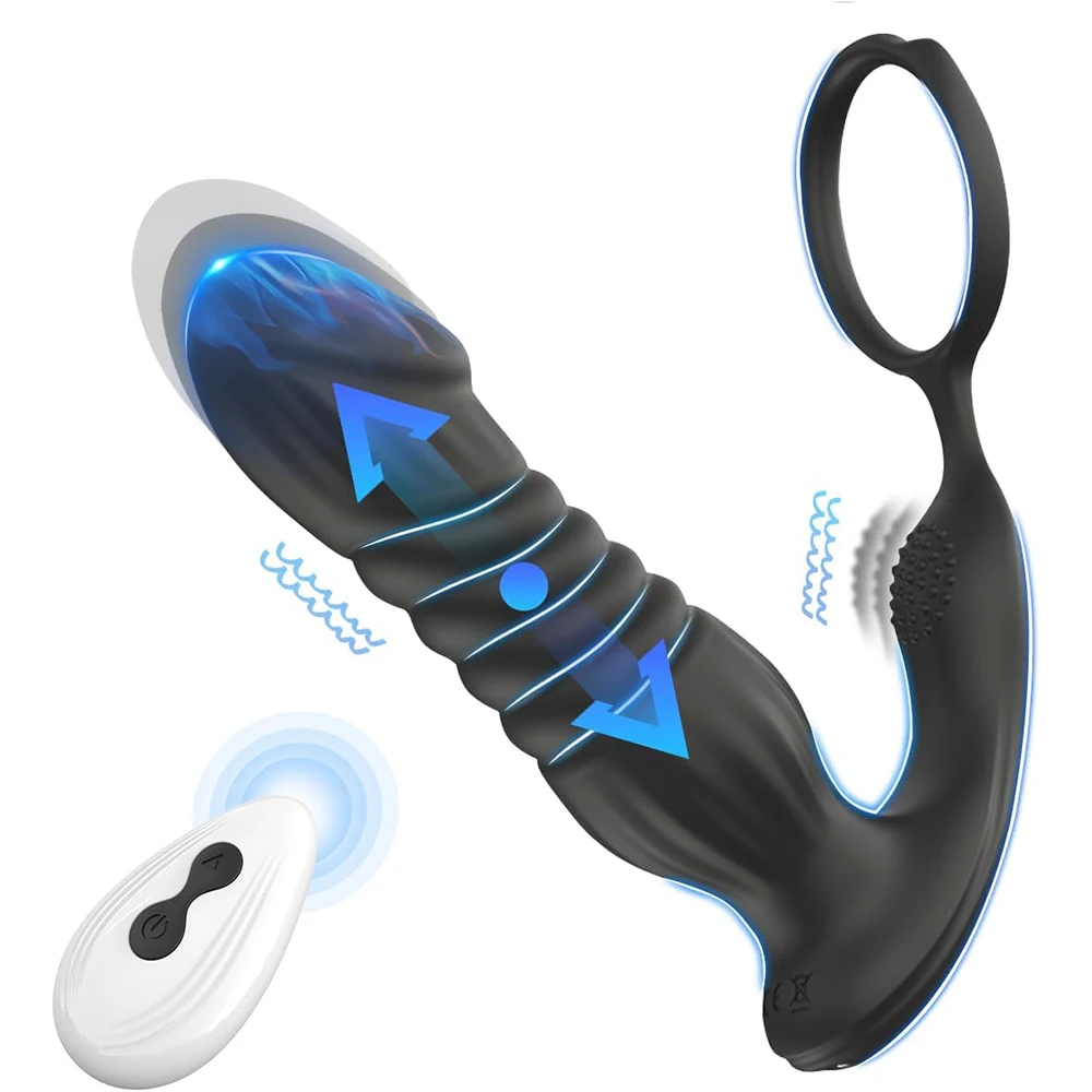 التوجه المكونات الشرج الذكور البروستاتا تدليك الهزاز للرجال التحكم عن بعد بعقب المكونات مع حلقة القضيب مثلي الجنس الشرج محفز لعبة الجنس #2
