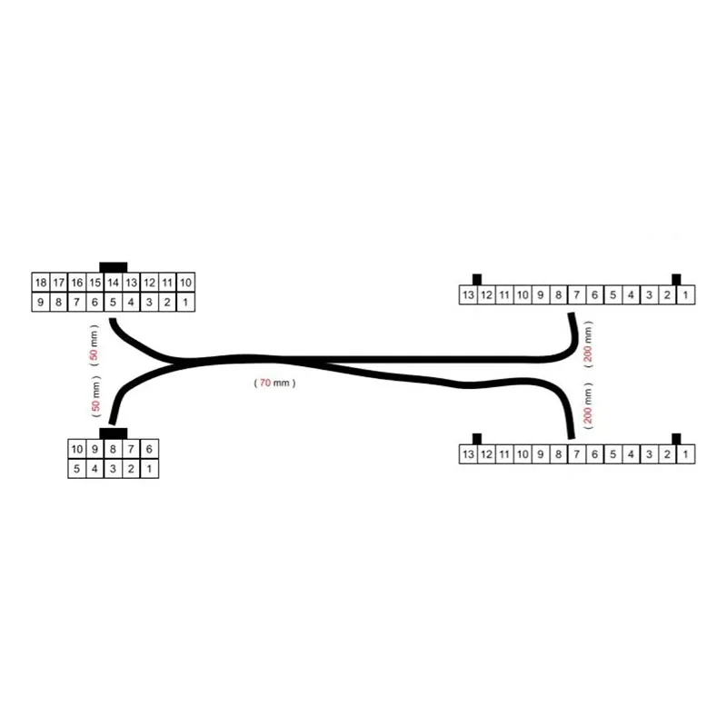 20AWG 300MM Microsoft 43025-1800 Microsoft 43025-1000 43030-0003 XHP-13 XHP 13 customization made