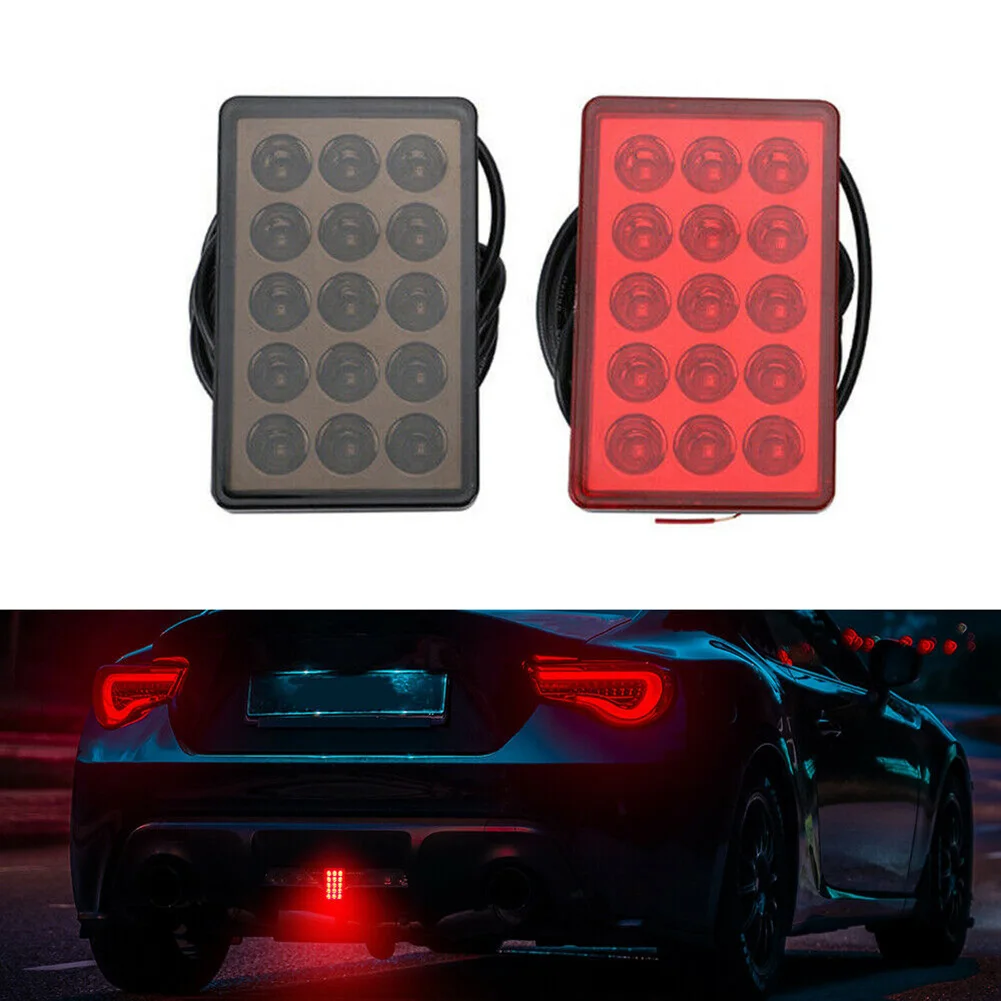 Motorcycle LED 3rd Brake Light Brake Stop Direct Replacement Strobe Flashing ABS Plastic For Cars Trucks SUV Trailer