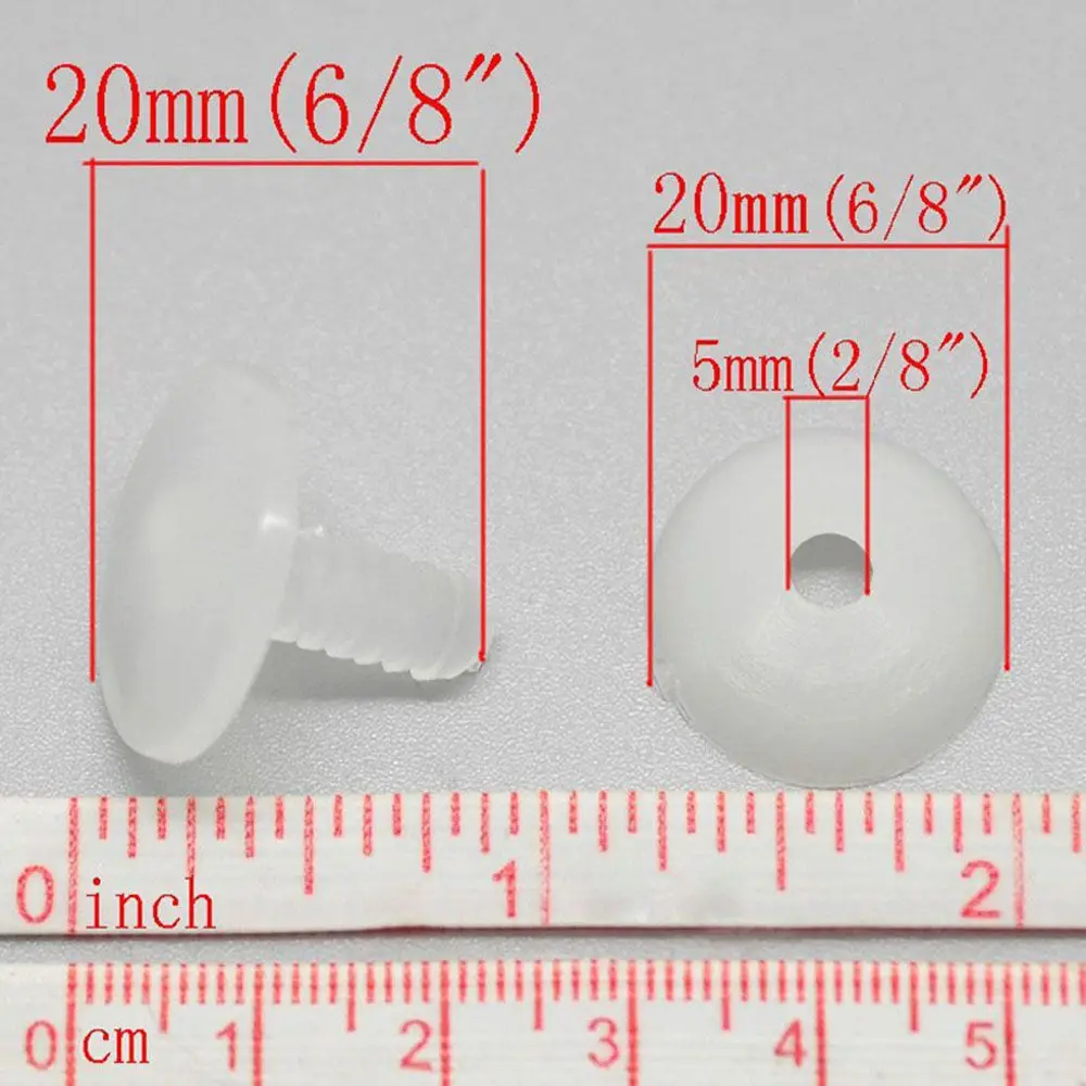 50sets 15/20/25/30/35/45mm White Plastic DIY Doll Joints Teddy Bear Making Crafts Kids Toy Dolls Accessories For Child Toys