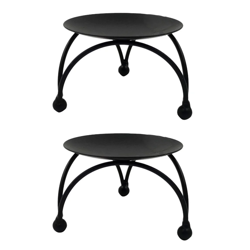 2pcs Iron Holders Modern Style Desktop Stands For Home Decor Party Wedding Decoration Household Base