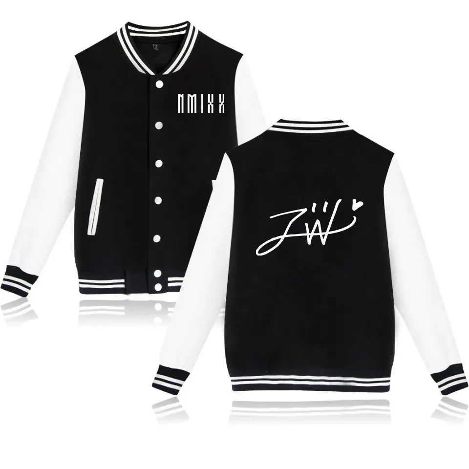 KPOP NMIXX Album Baseball Jacket Women Men Bomber Jacket Outerwear LILY HAEWON SULLYOON BAE JIWOO KYUJIN Baseball Uniform