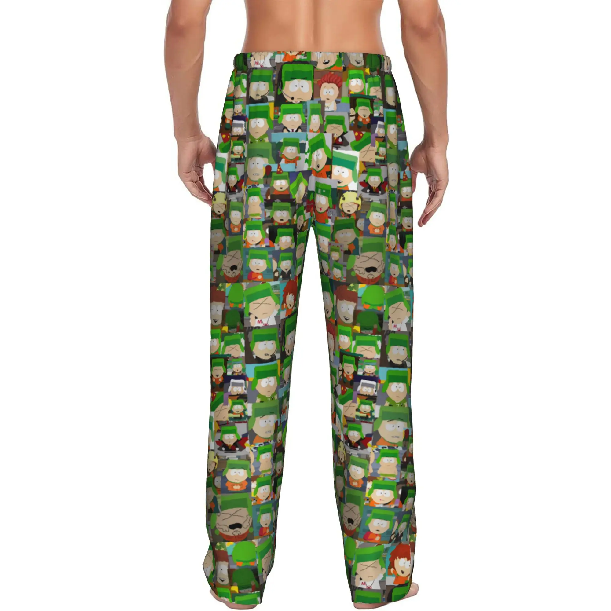 Custom Print Men's E-Ericed Anime Pajama Pants Kennyed Kyled Staned Sleepwear Sleep Lounge Bottoms with Pockets