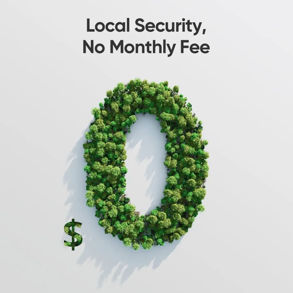 حزمة SoloCam C210 ذات 4 كاميرات، كاميرا خارجية لاسلكية، دقة 2K، بدون رسوم شهرية، لاسلكية، واي فاي 2.4 جيجا هرتز، متوافقة مع HomeBase 3