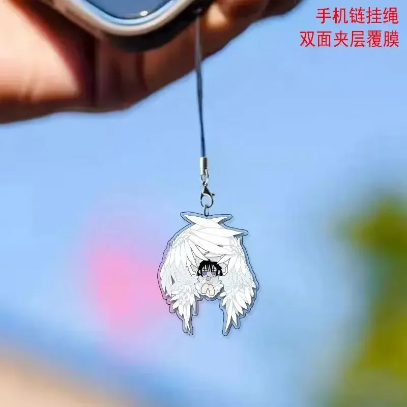 Брелок для ключей Sua Alien Stage Angel Till X, брелок с именем, сделанный вентилятор, подарок в стиле манга, брелок для телефона, подвеска