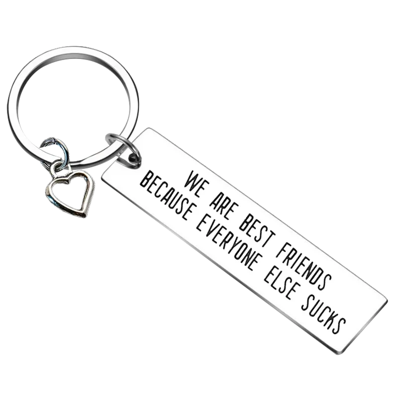 Best Friend Keychain Jewelry Friendship Key Chain Pendant Friends gift