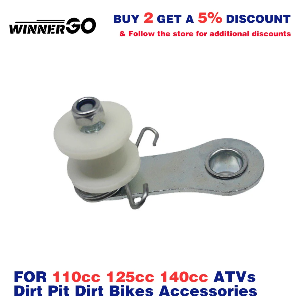 

WINNERGO Chain Roller Tensioner with Spring Roller Guide For Motorcycle 110cc 125cc 140cc ATVs Dirt Pit Dirt Bikes Accessories