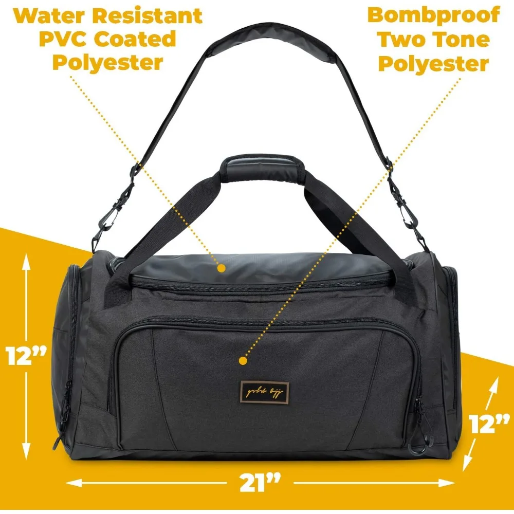 حقيبة القماش الخشن للفنون القتالية - جيب مقاوم للماء لأحذية جي، راش جارد، - مثالية لصالة الألعاب الرياضية والتدريب والسفر