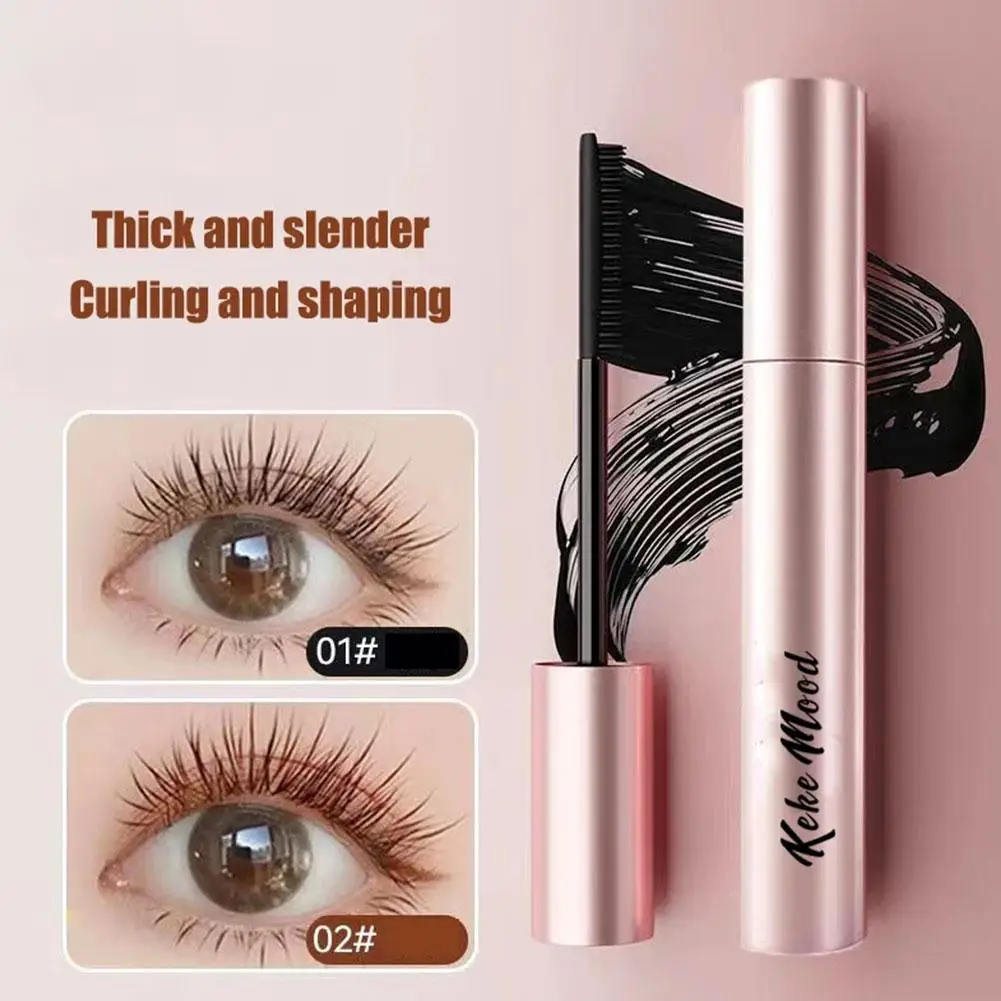 Waterproof Mascara 5d Silk Fiber Black Lengthening Volume Mascara Makeup Anti-smudge Lengths Curly Eyelash Female P3a2