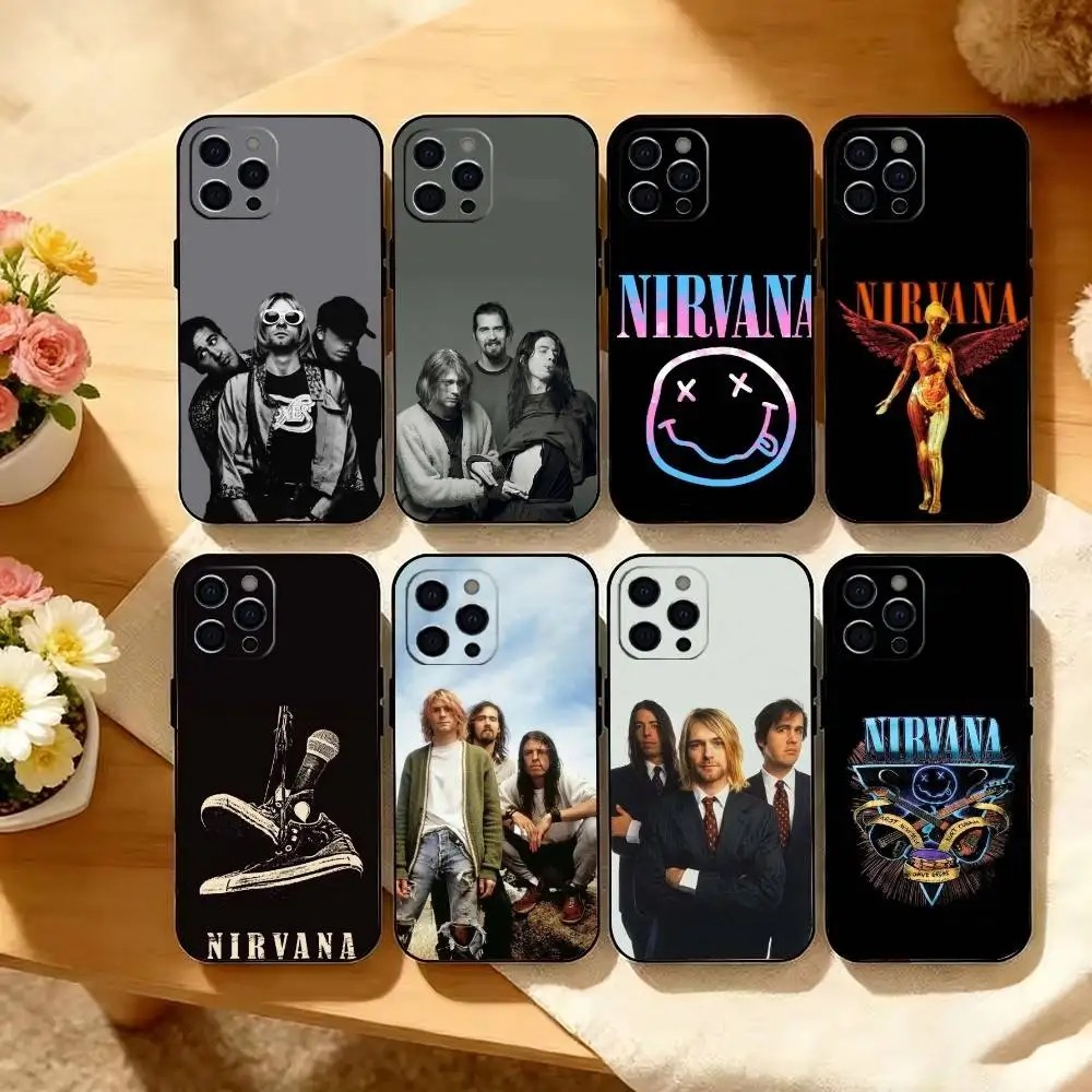 Nirvana Hot Band gift Phone Case Silicone Soft For IPhone 17 16 15 14 13 12 11 X XR Plus Pro Max Plus