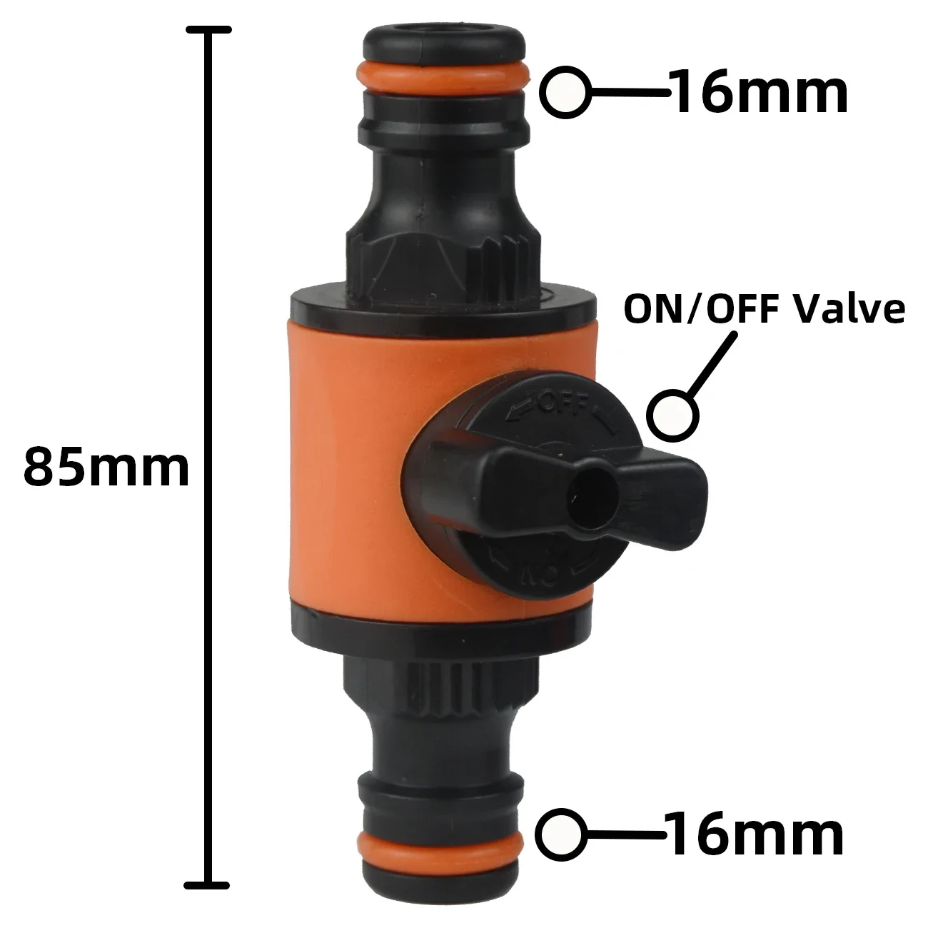 Kesla 2ชิ้น16มม. หัวต่อคอมพิวเตอร์1/2 "3/4" อะแดปเตอร์ท่อหยุดปลั๊ก Coupler ข้อต่อท่อน้ำชลประทานซ่อม Extender