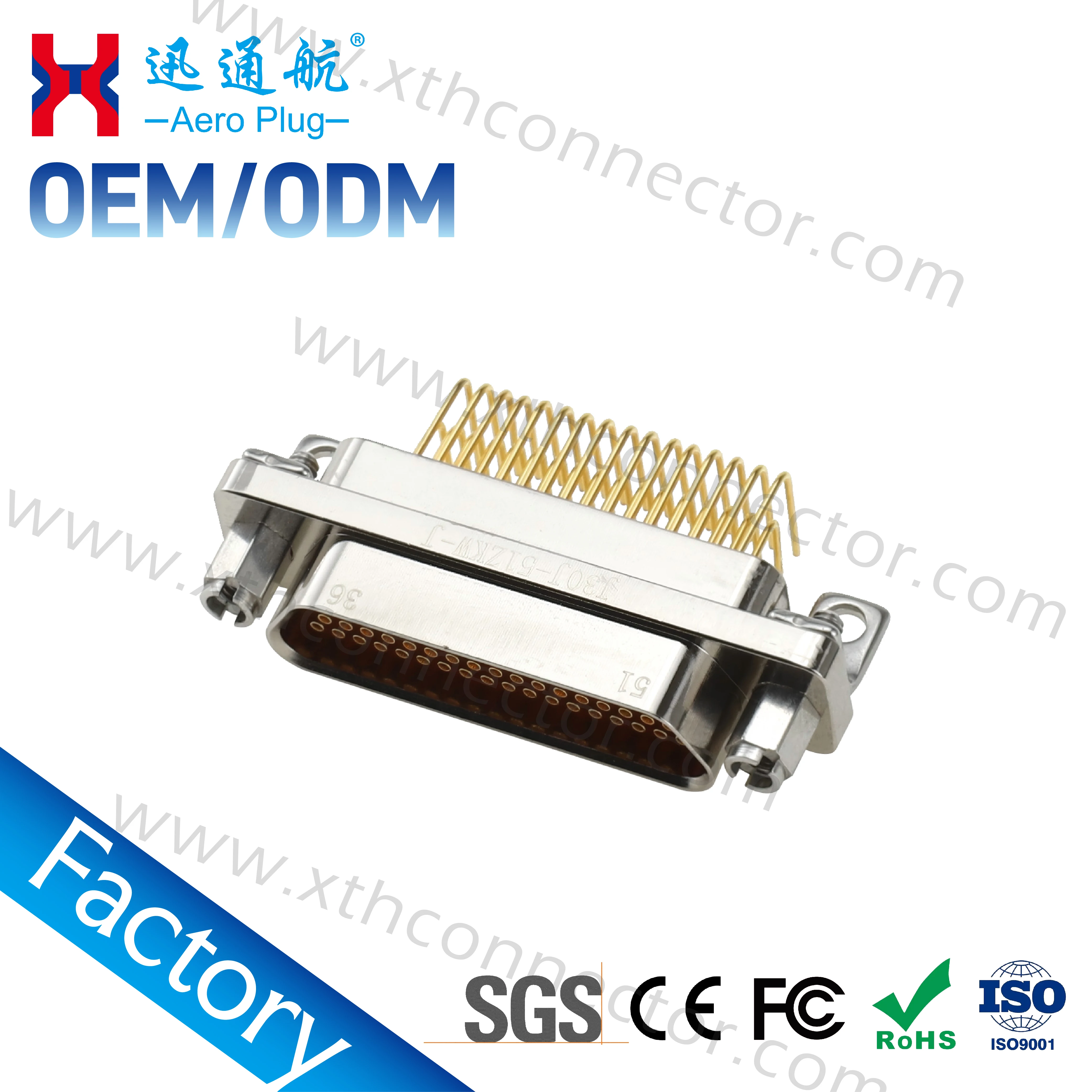 PCB rectangular connector J30J-51TJW-J J30J-51ZKW-J curved plug connector 51 core high-quality aviation plug