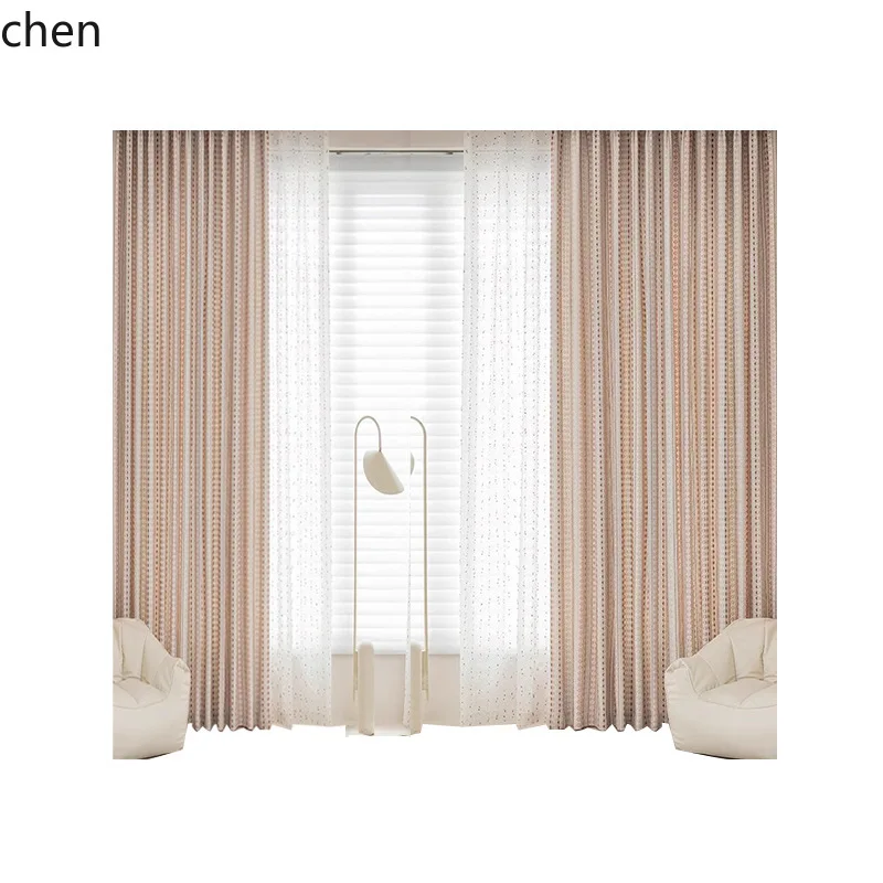 

ZML Custom Curtains High-End Feel for Bedroom Blackout Cream Style