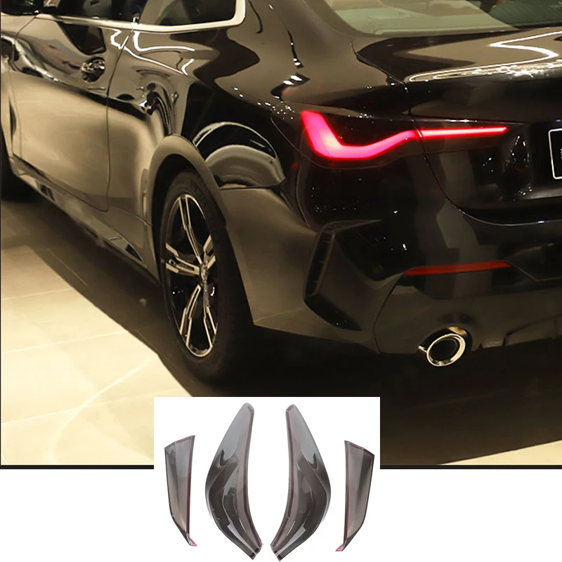 

For BMW 4 Series/M4 G22 G23 2021-2025 taillight black cover taillight decorative protective cover car exterior accessories