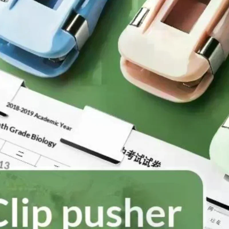 

Mini Traceless Reusable Hand Clamp Push Stapler Paper Book File Office School Student Binder Binding Tools Supplies Accessories