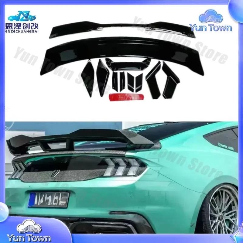 Custom for Ford Mustang 2024+ Rear Spoiler Wind Wing Body Kit Car Modification Upgrade Automotive Exterior Accessories