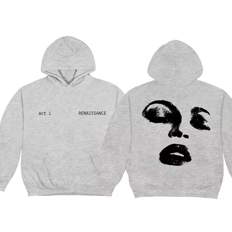 Women Men Vintage Hip Hop Hooded Beyonce Renaissance World Tour Peripheral Plus Size Hoodie Hoodies Sweatshirts Streetwear