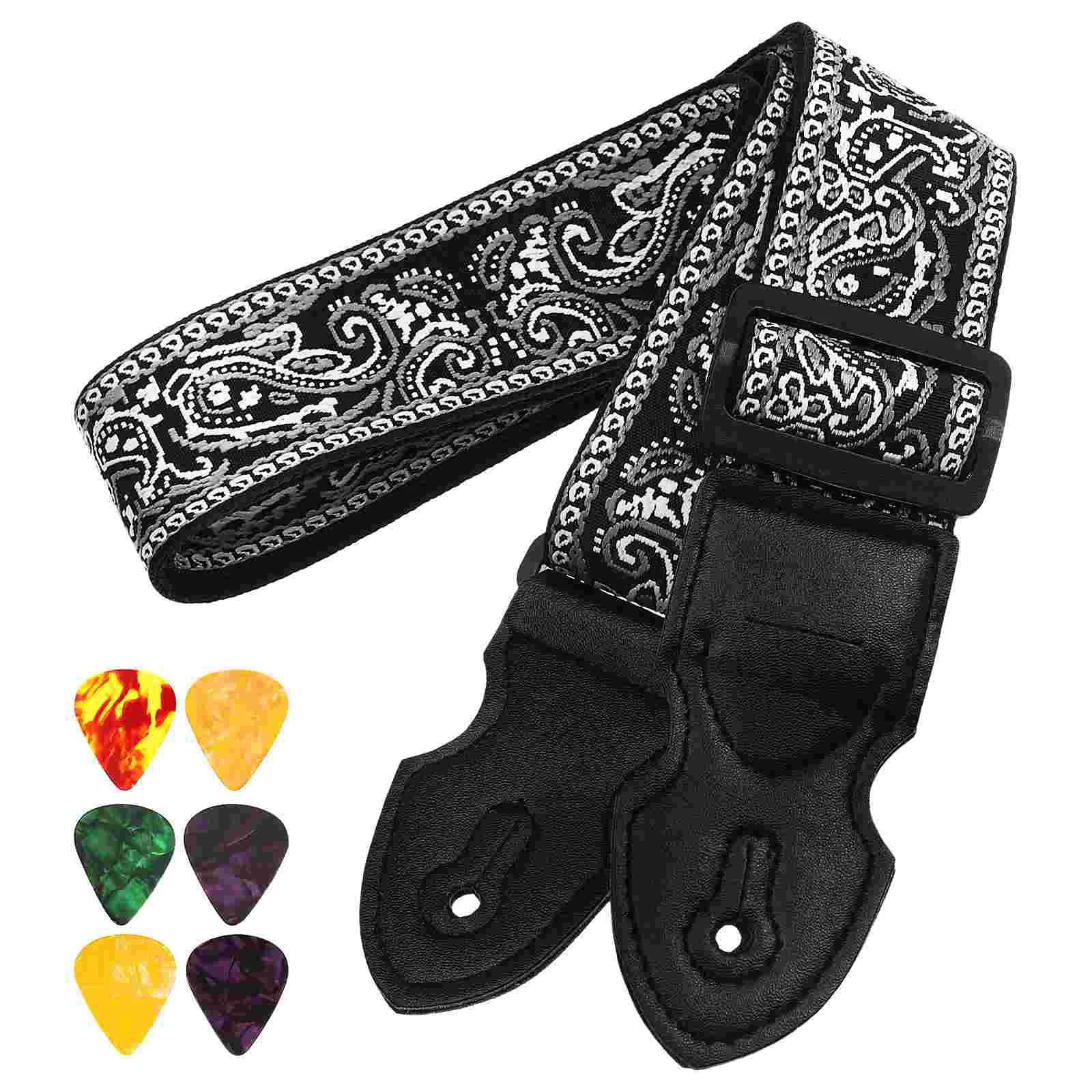 

Electric Guitar Accessories Strap Parts Universal Polyester Acoustic Straps An Fittings