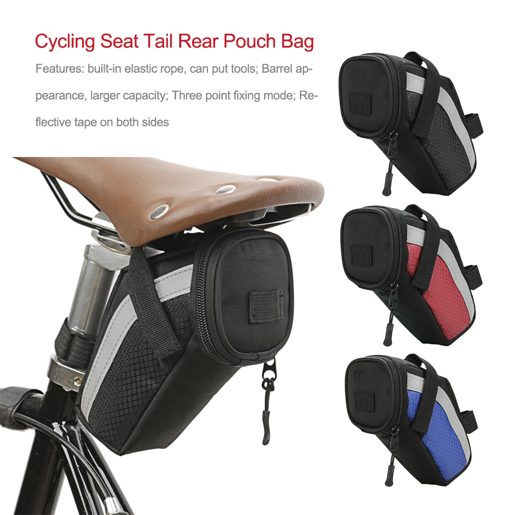 Hot Retro Bicycle Tail Bag PU Leather Cycling Bag Saddle Pouch Rear Pannier Personalized Riding Vintage Bike Bag