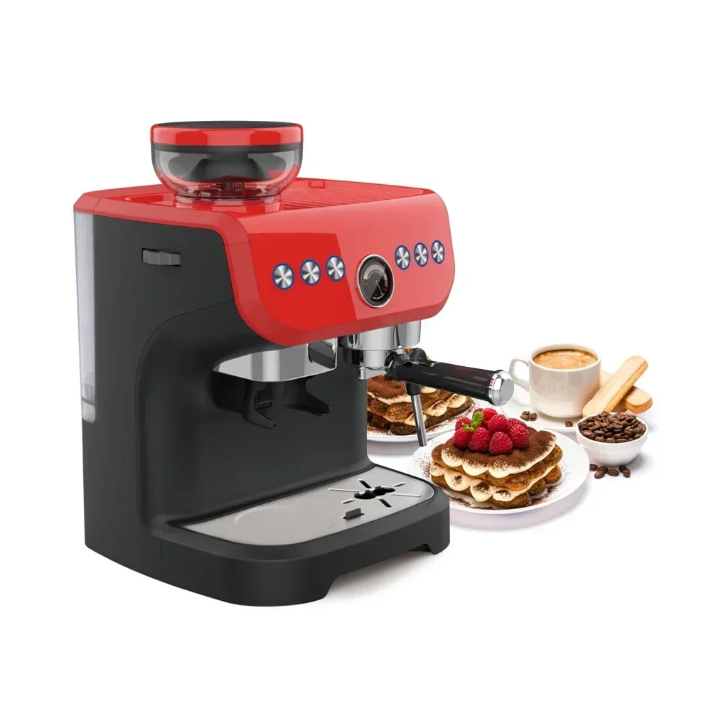 2 boilers Manufacturer Professional Super 15 bar Espresso Coffee Maker Machine With Grinder