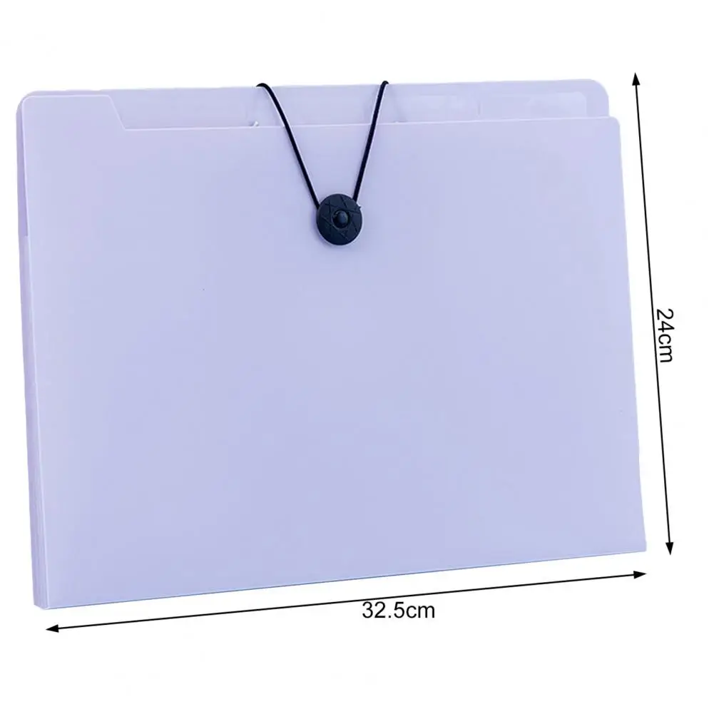 Carpeta de órgano con diseño de hebilla, carpeta de archivos transparente clasificada A4 de 8 rejillas, bolsa organizadora de almacenamiento de datos para escuela y oficina