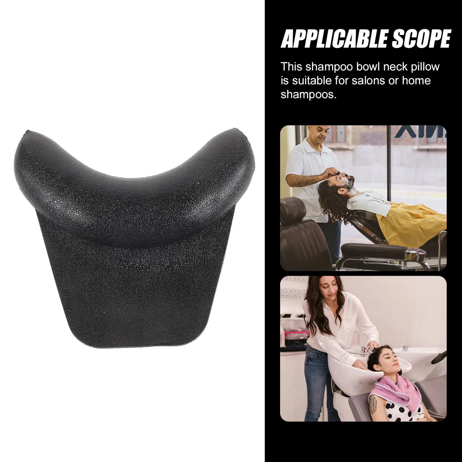 Ergonomic Shampoo Bowl Neck Cushion Soft Lightweight Silicone Hair Washing Aid for Salon Spa Comfortable Reusable Neck Rest