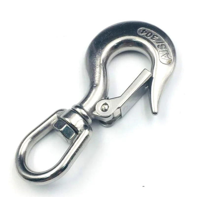 Stainless Steel Swivel Shackle Release Boat Anchor Chain Eye Shackle Swivel Snap Hook for Marine Architectural,