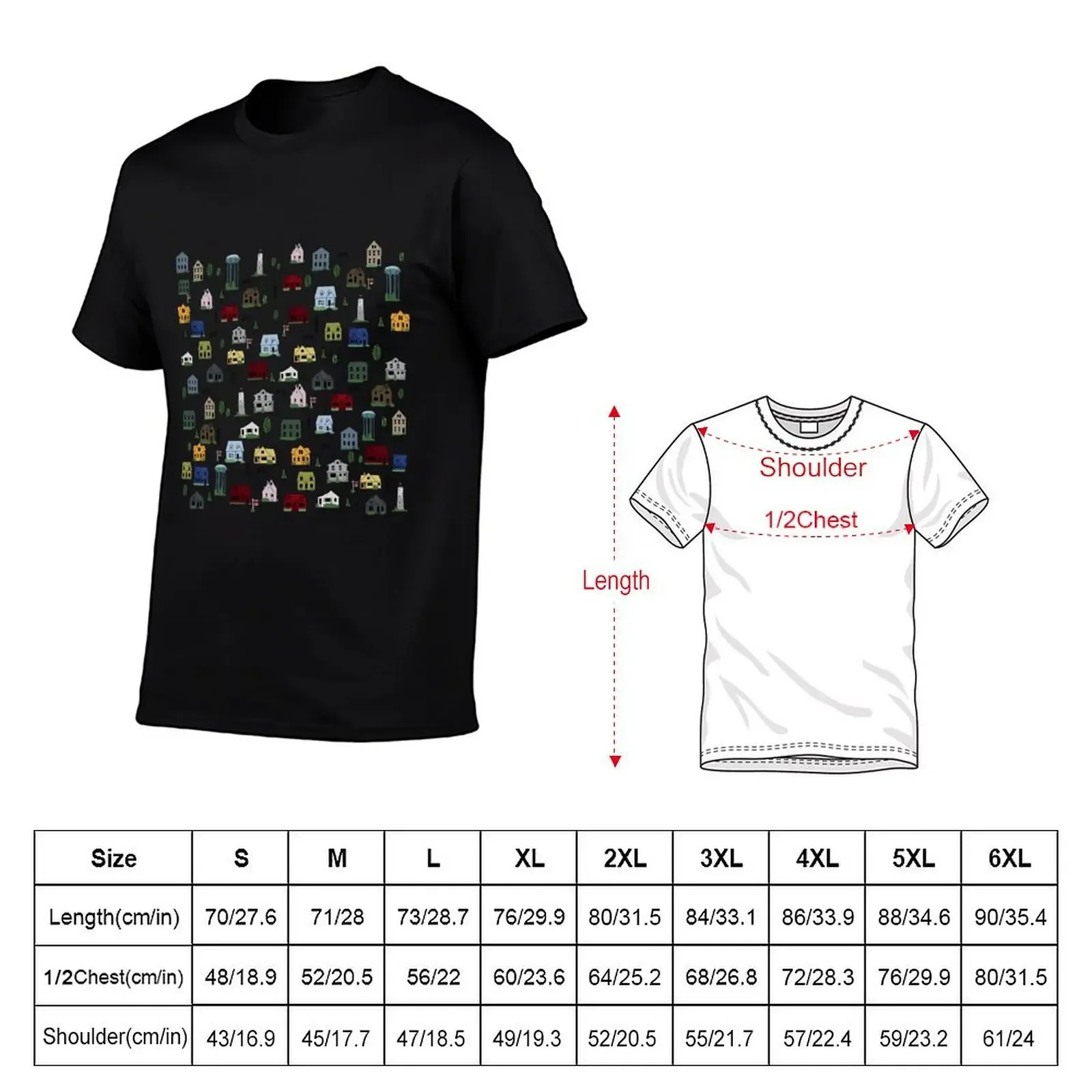 Collingwood Houses T-Shirt plain summer top customs design your own shirts graphic Men's t-shirt