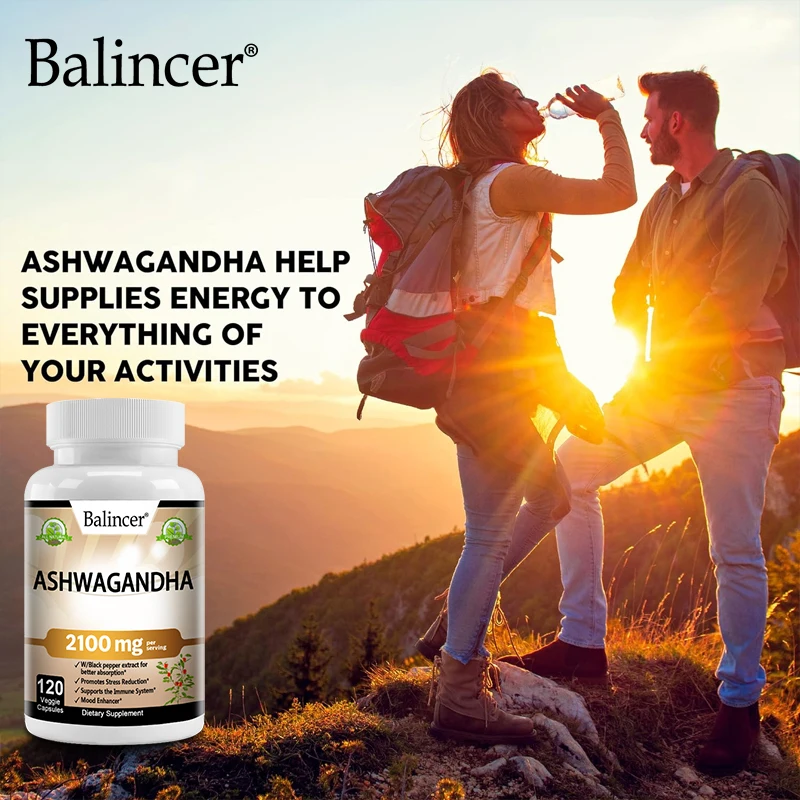 Organic Ashwagandha Supplement - Supports A Healthy Stress Response, Maintains Cortisol Levels and Supports Positive Mood