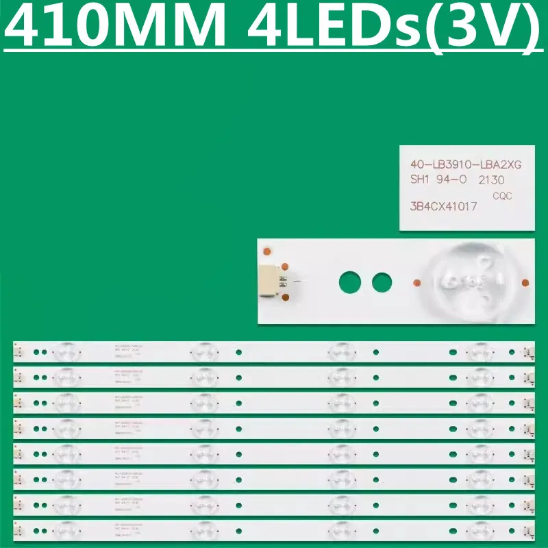 

5Kit LED Backlight strip 4 lamps 40-LB3910-LBA2XG For LED39C710KJ LED39C710K L39F3300B L39F3320B LED-39B300 LVF390AUTM