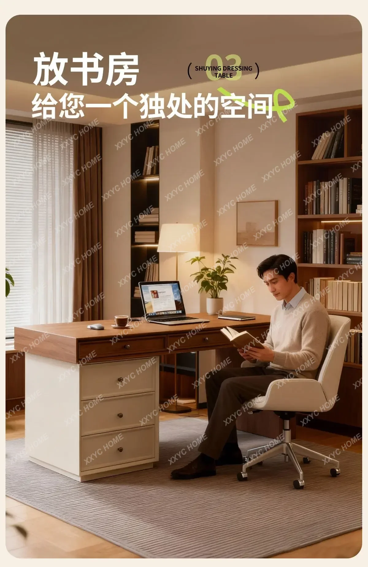 Conference Luxury Computer Desks Rectangular Wooden Executive Study Office Desks Organizer Reading Mesa Computador Furnitur