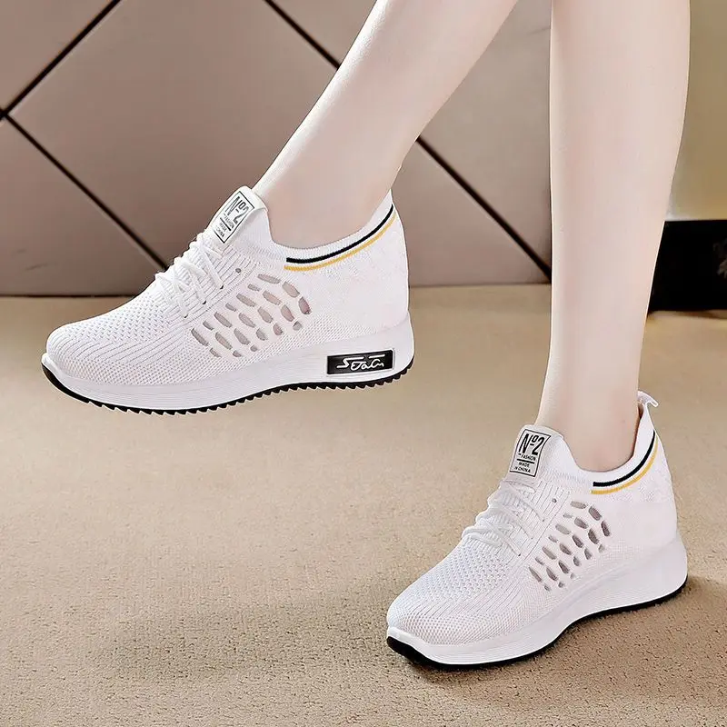 Sports Shoes Women Sneakers Fashion Mesh Breathable Flat Casual Shoes Woman Walking Tenis Feminino Female Shoes Zapatos De Mujer