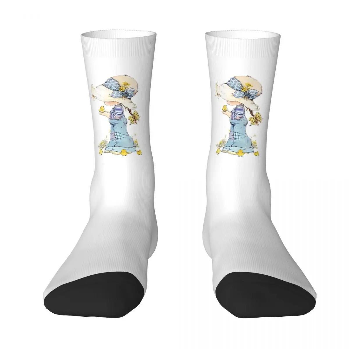 

Winter Warm Hip-hop Men's Women's Sarah Kay With Chick Socks Artist Illustrator Graphic Non-slip Basketball Socks