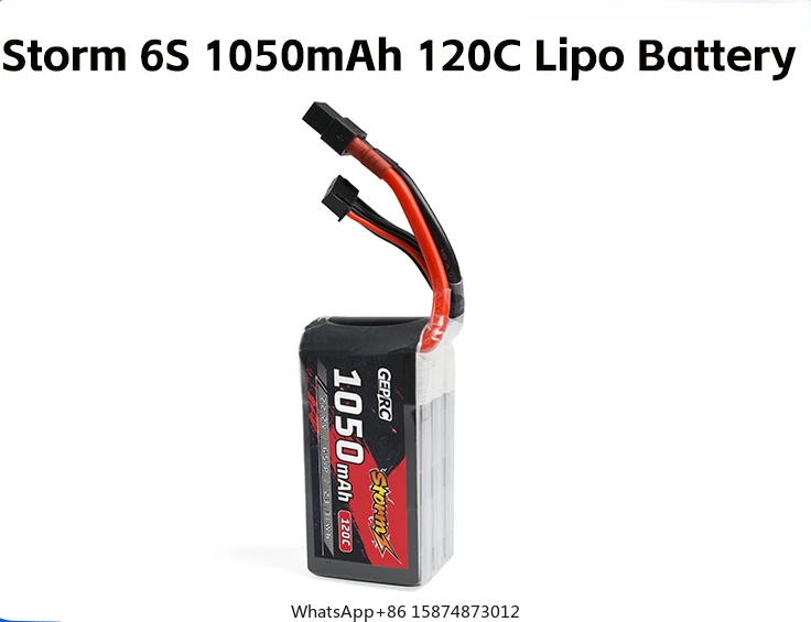 

GEPRC Storm 6S 1050mAh 120C Lipo bat tery Suitable For3-5Inch Series dr one For RC FPV Quadc opter Freestyle Series dr one Parts