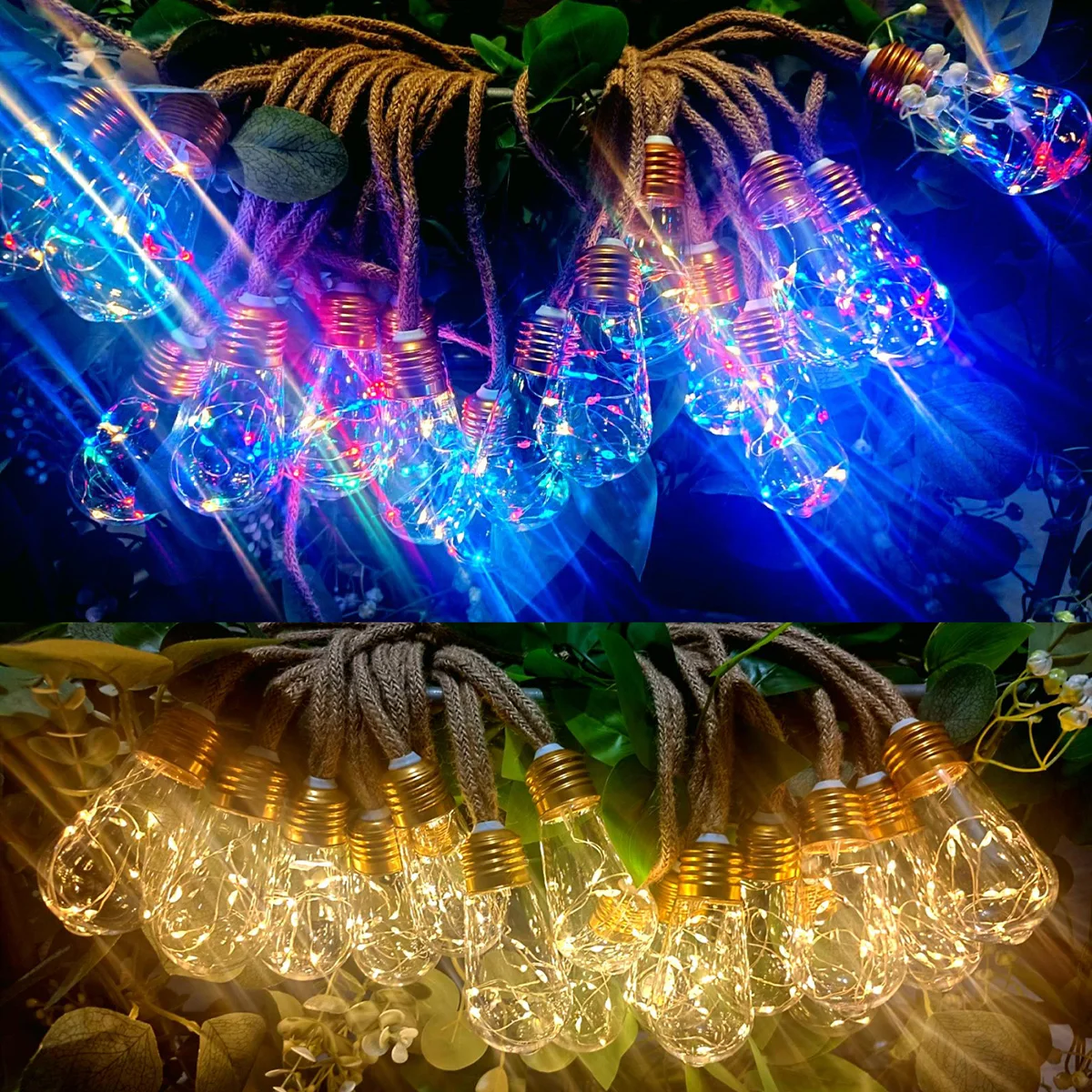 Solar Decorative Lights, Led Atmosphere String Lights, 16 Led String Lights, Suitable for Birthday and Wedding Decorations, Holiday Decorations, Courtyard Balcony Garden Atmosphere Decoration