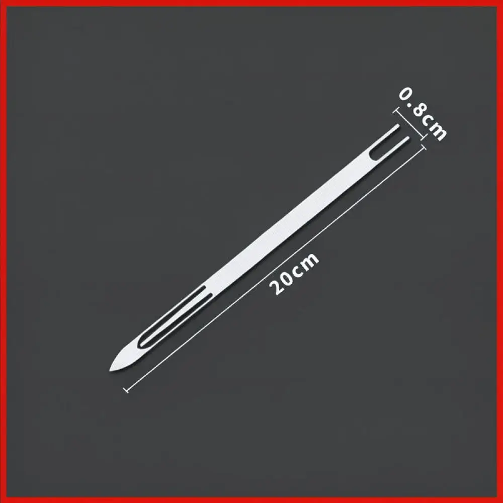 Professional Net Repair Needle Shuttle Tool For Fishing Netting Stainless Steel Durable Weaving Gear Accessories