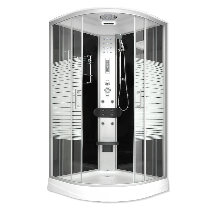 

Shower room Pulley glass fan partition Bathing household integrated closed bath room