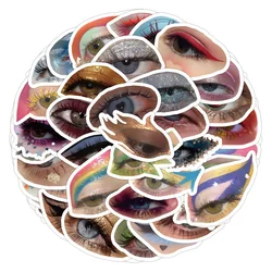 10/30/60PCS Colourful Eye Makeup Dopamine Eyes Sticker DIY  Laptop Luggage Skateboard Graffiti Decals Fun for Kid Gift